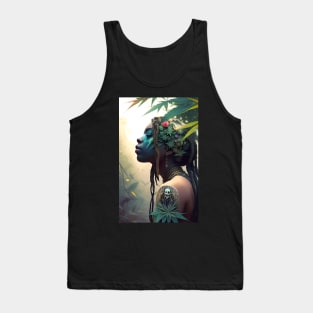 Abstract Rastafari Princess Tank Top